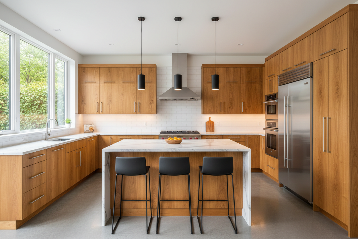 Modern Maple Cabinets: Kitchen Design Ideas, Layouts & Color ...