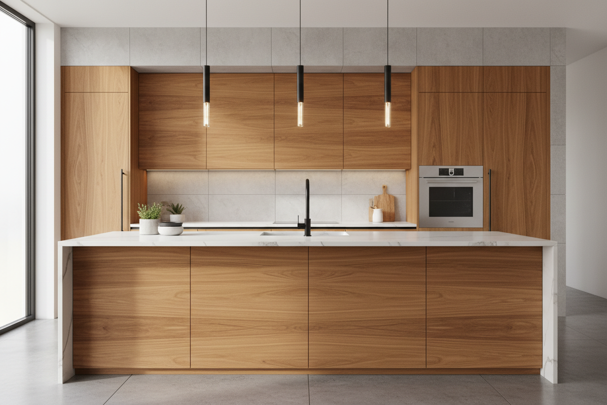 Cabinet Ideas with Wood: Combining Natural Texture and Modern Kitchen ...