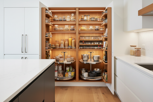 walk in corner pantry