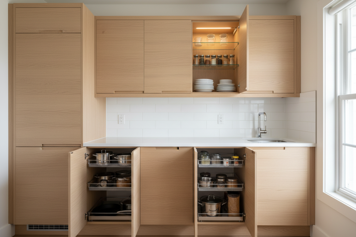 Explore custom kitchen cabinets designed for small kitchens. Learn how ...