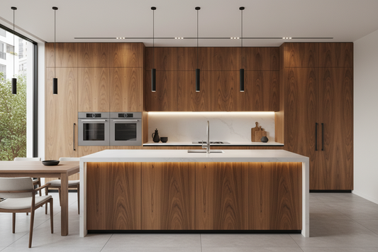 Veneer for kitchen cupboards