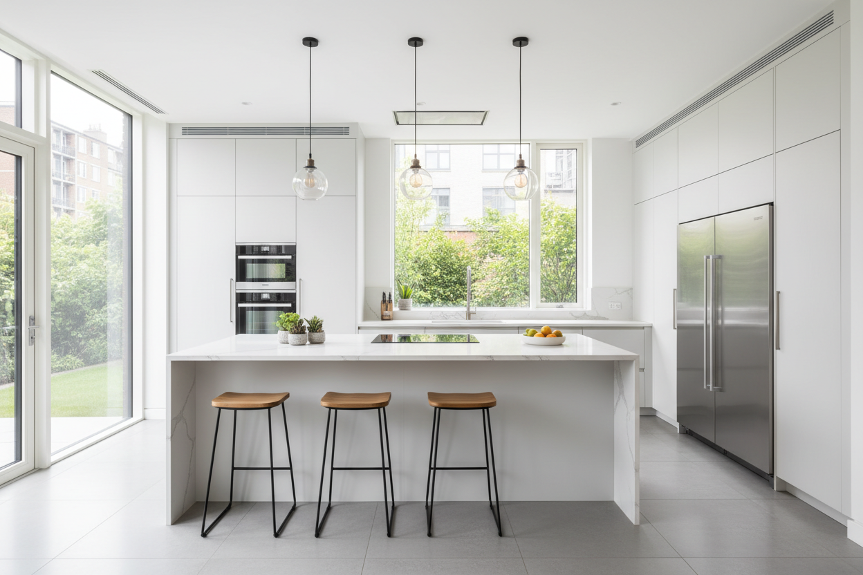 Island Modern Kitchen Design for Developers & Commercial Projects ...
