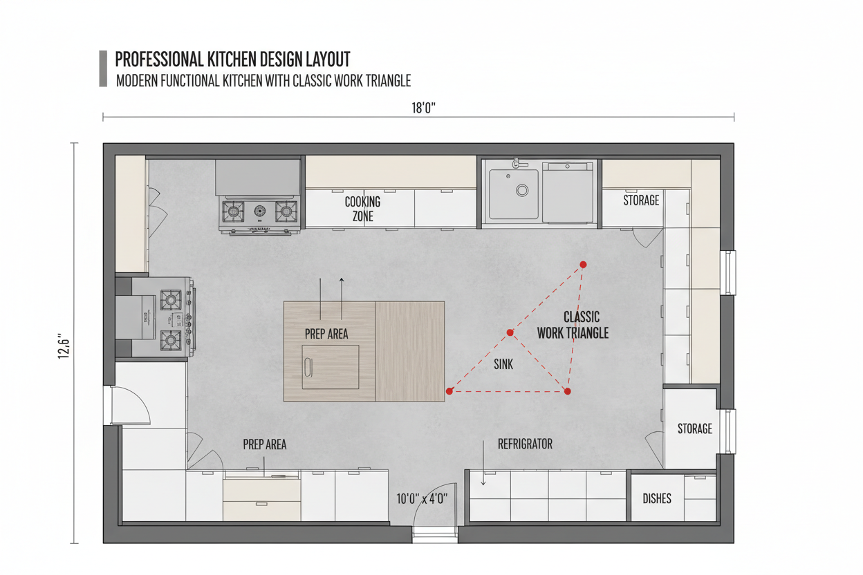 Best Kitchen Design Layouts: L-Shaped, U-Shaped, Galley and Open ...