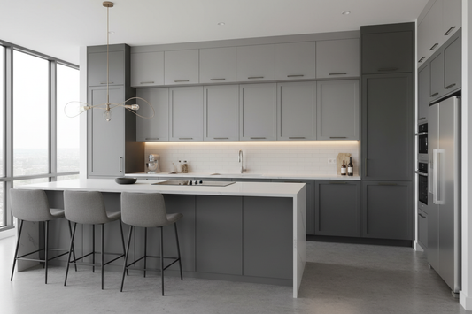Modern Grey Kitchen Cabinets