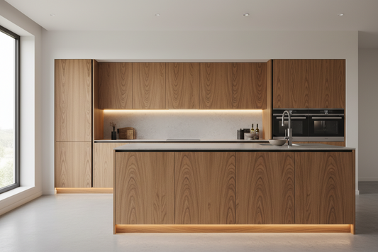 Veneer for kitchen cupboards