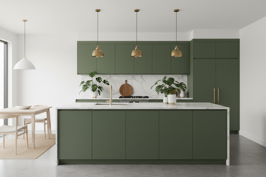 Olive Green Kitchen Cabinets