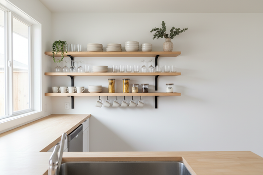 kitchen cabinet shelves
