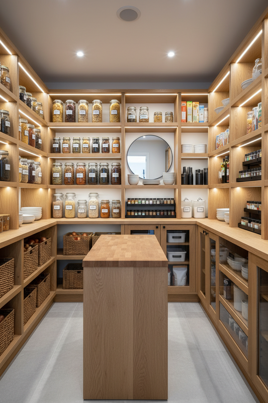 Pantry shelves