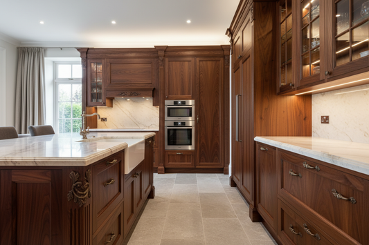 wood cabinets