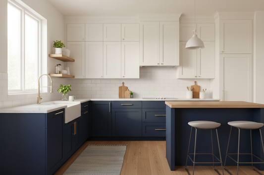 How to Design 2 Tone Kitchen Cabinets for Small Kitchens