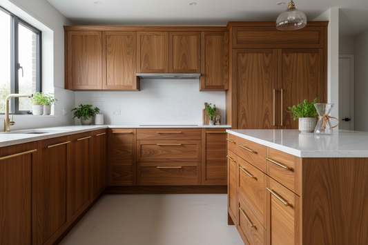 wood cabinets